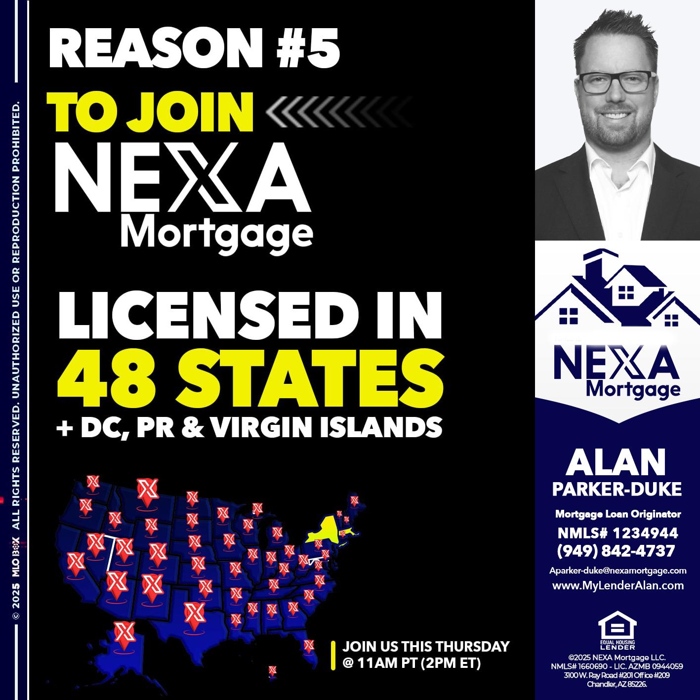 REASON 5 - Alan Parker-Duke -Mortgage Broker