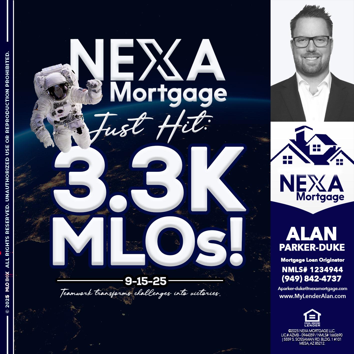 3.3K - Alan Parker-Duke -Mortgage Broker