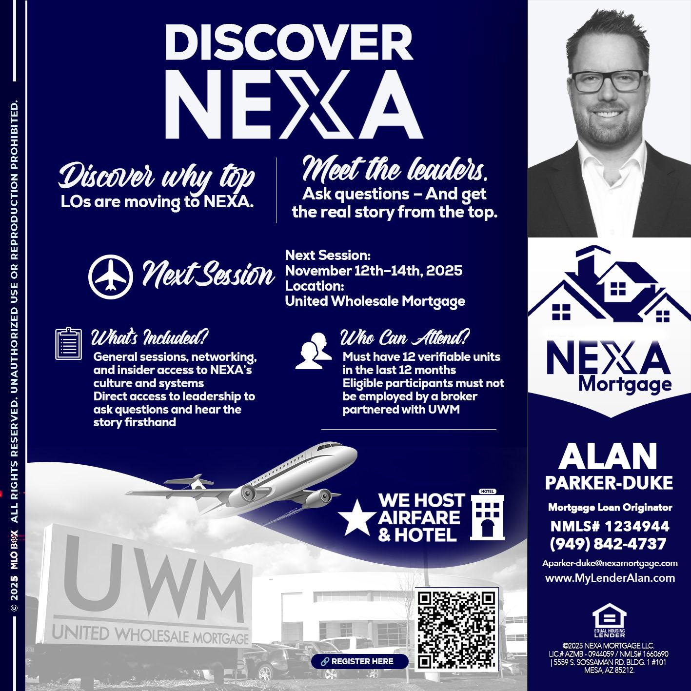 DISCOVER NEXA - Alan Parker-Duke -Mortgage Broker