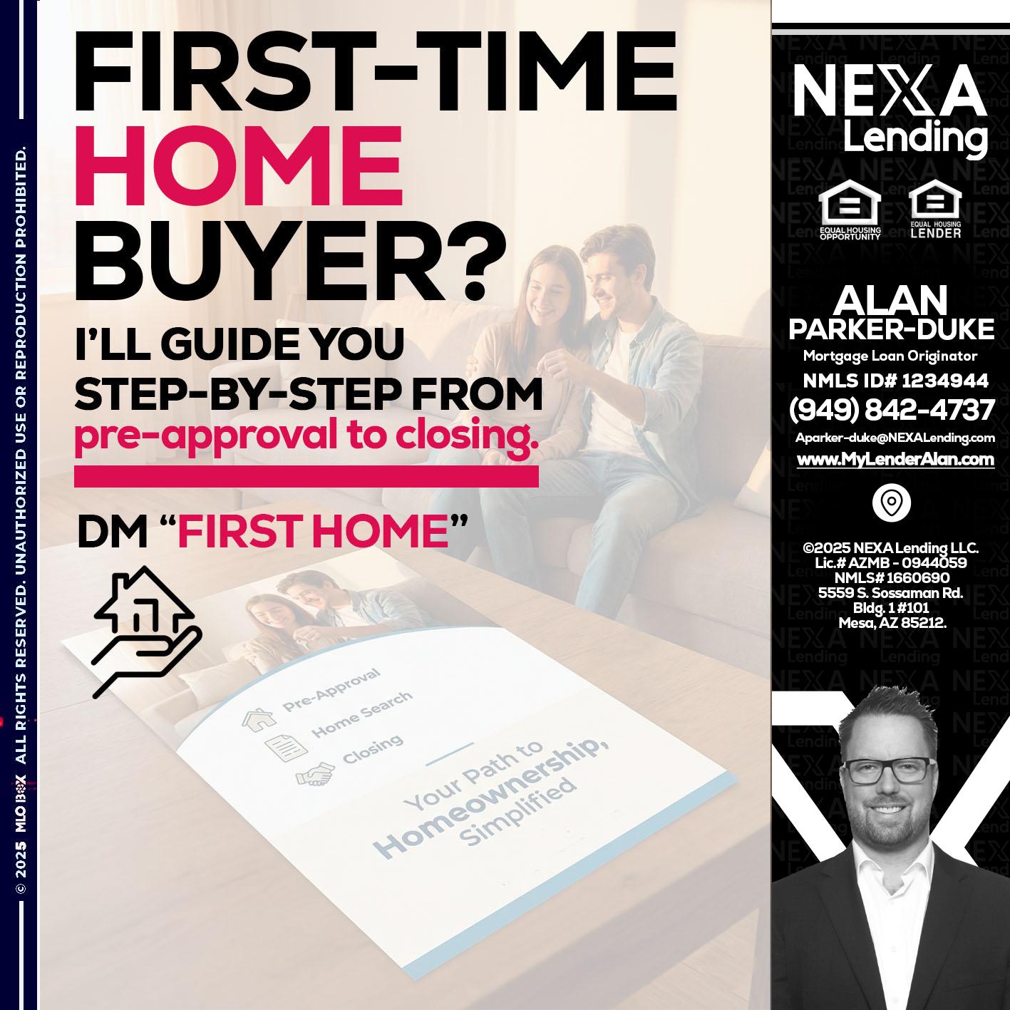 first time home buyer - Alan Parker-Duke -Mortgage Broker