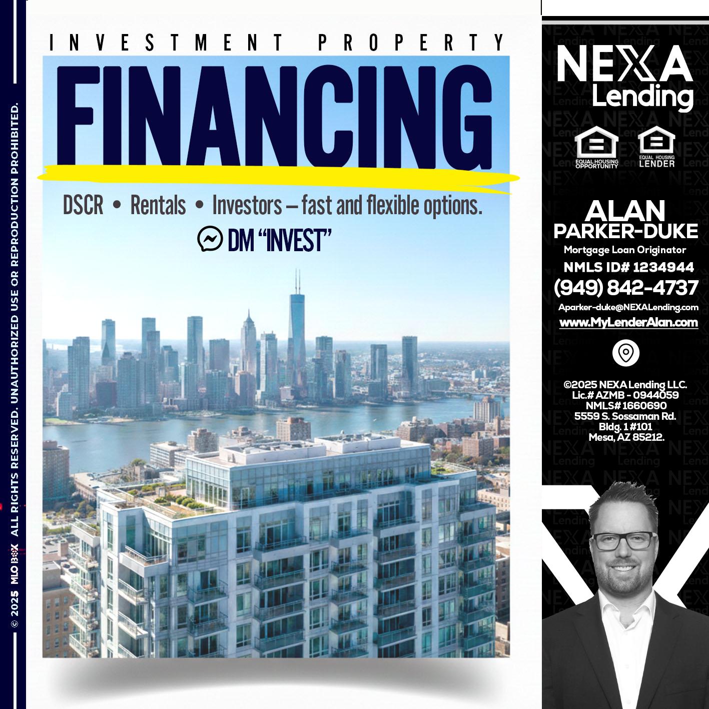 FINANCING - Alan Parker-Duke -Mortgage Broker