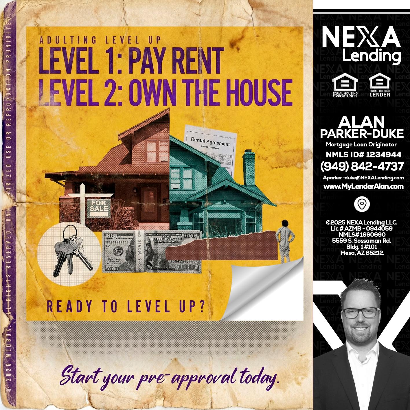 LEVEL 1 - Alan Parker-Duke -Mortgage Broker