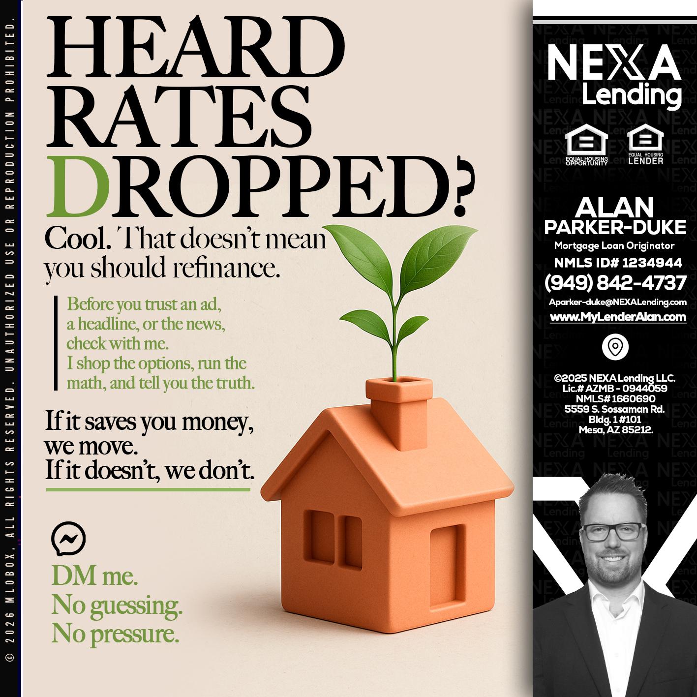 HEARD RATES - Alan Parker-Duke -Mortgage Broker