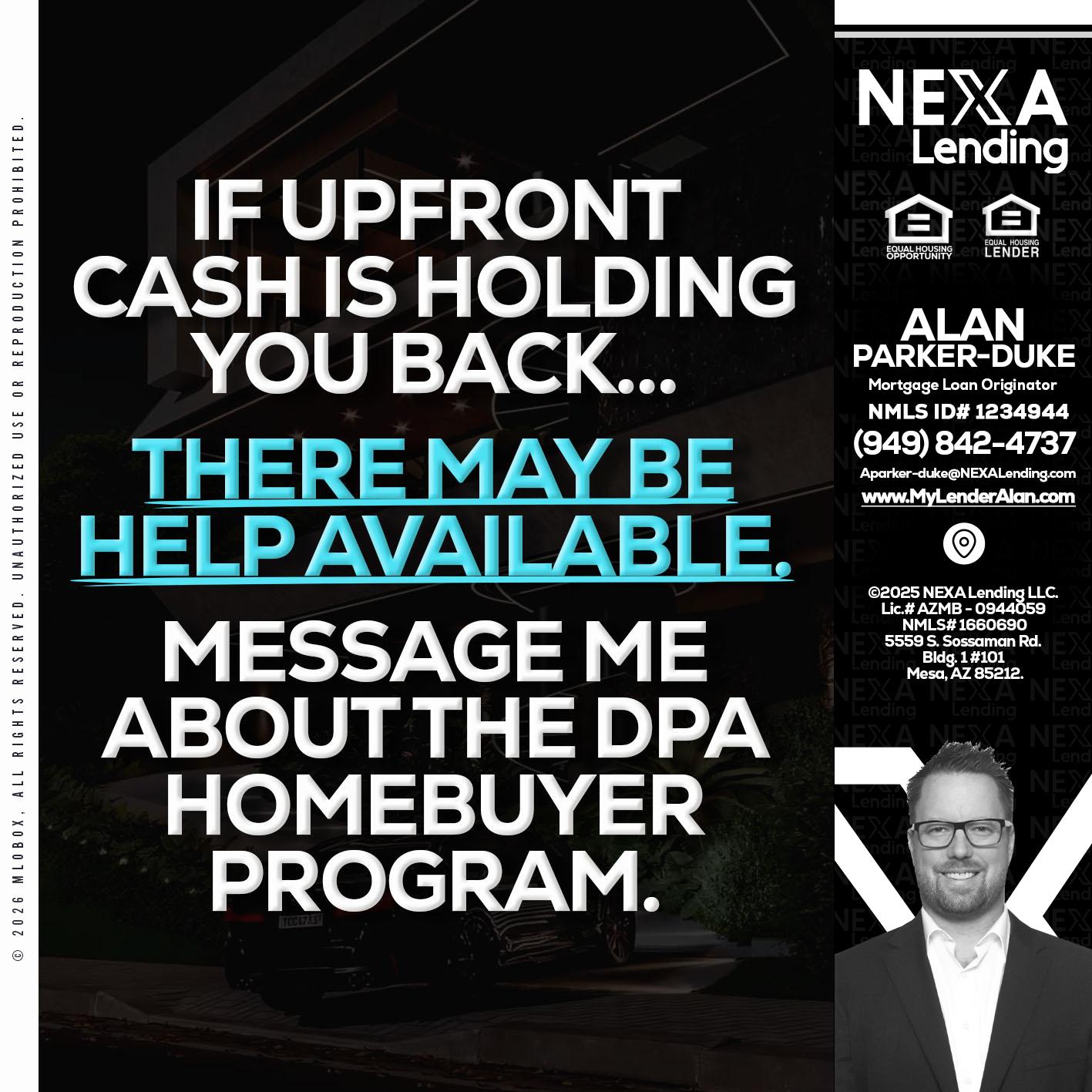 IF UPFRONT - Alan Parker-Duke -Mortgage Broker
