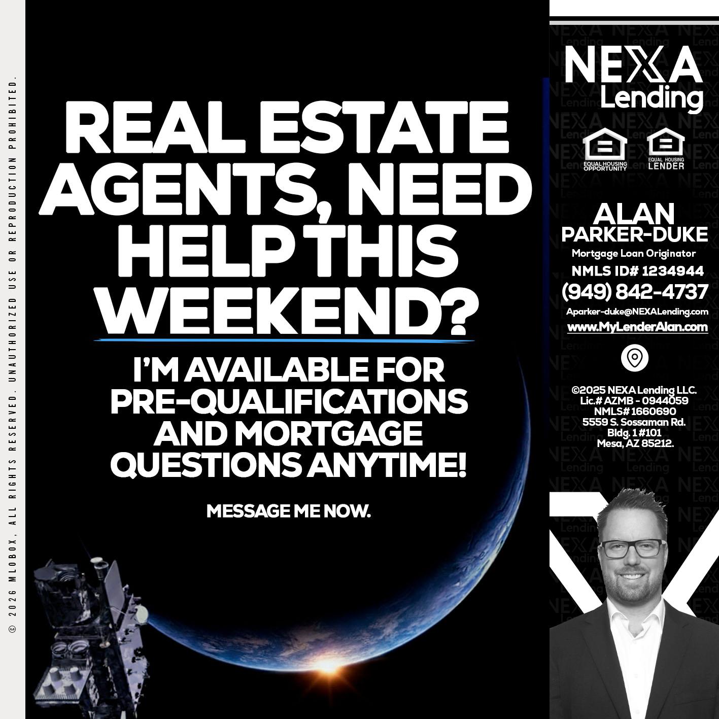 REAL ESTATE AGENTS - Alan Parker-Duke -Mortgage Broker