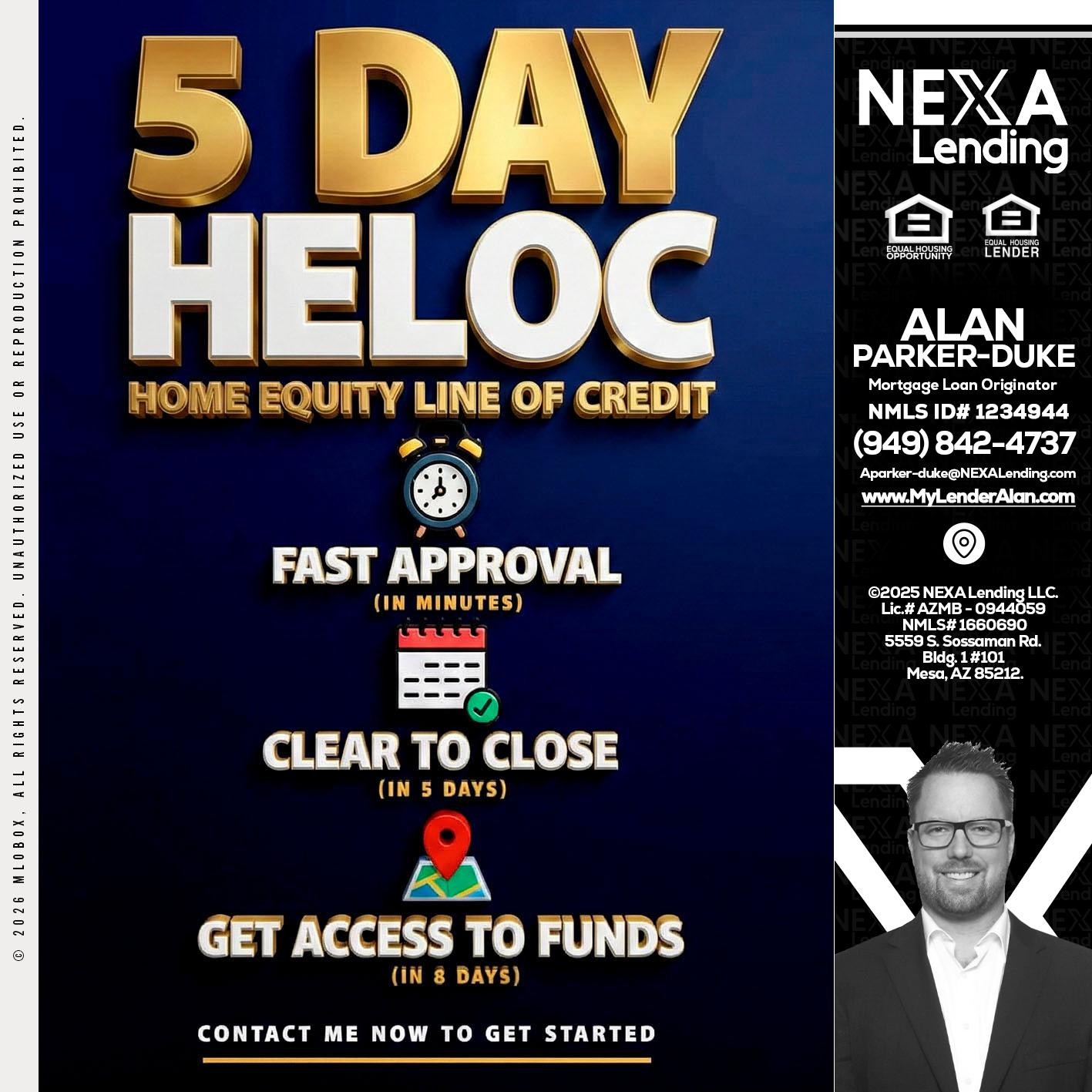 5 day hello - Alan Parker-Duke -Mortgage Broker