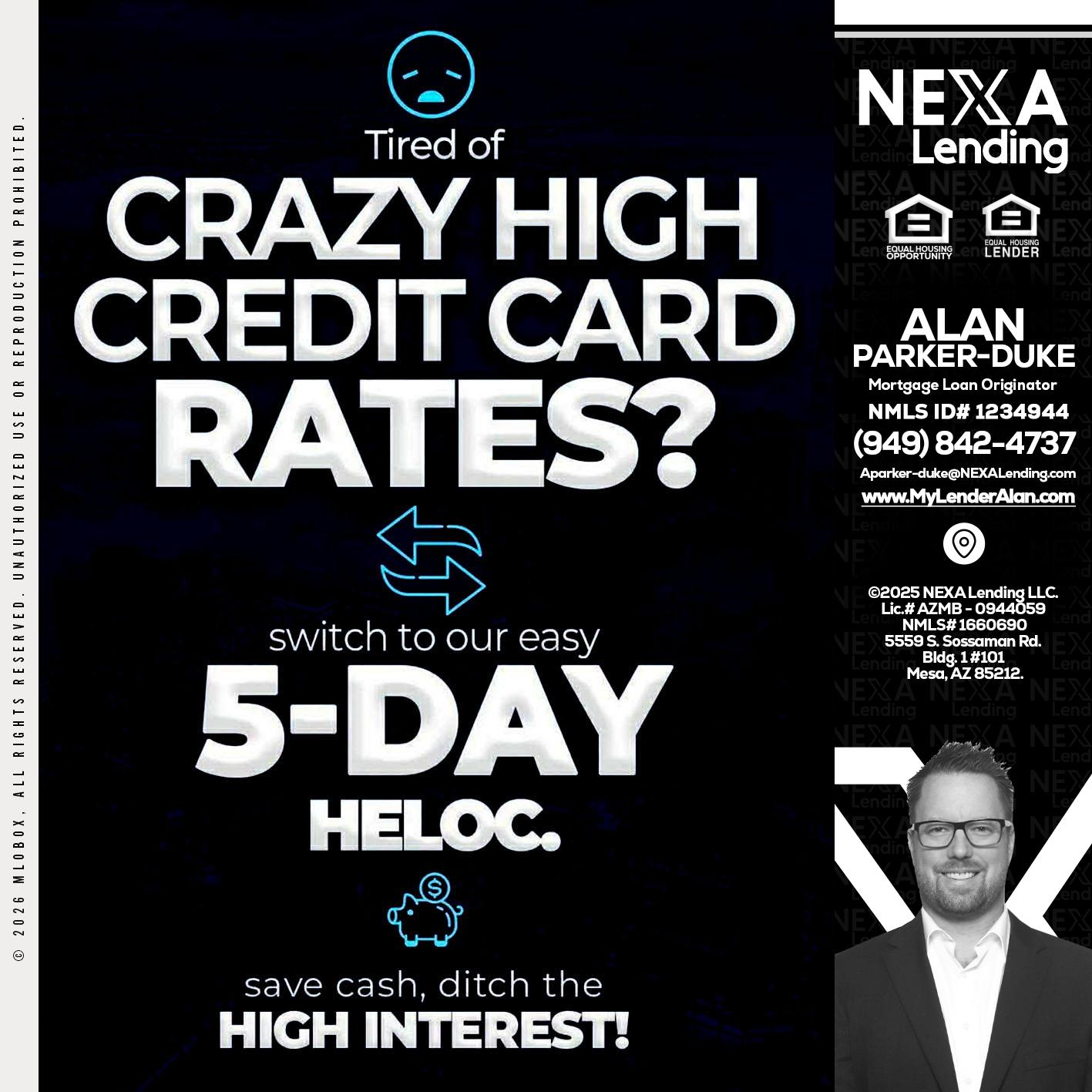 CRAZY HIGH - Alan Parker-Duke -Mortgage Broker