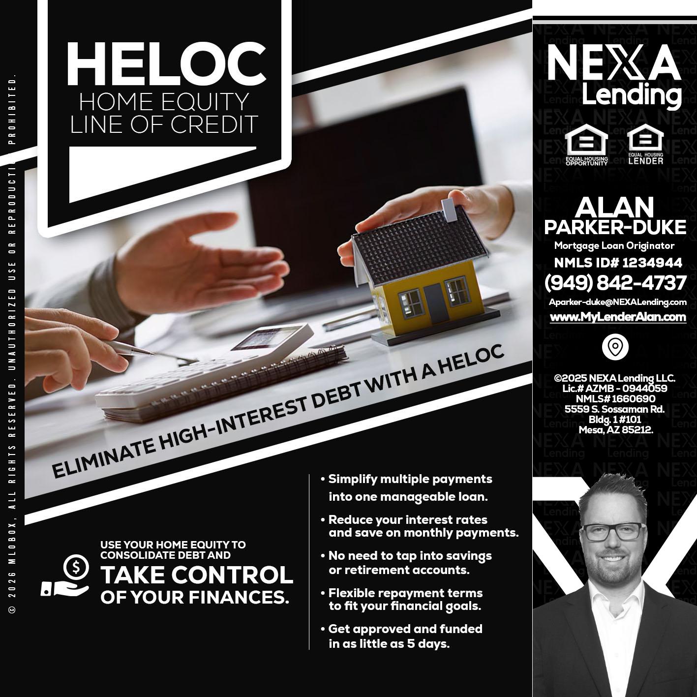 HELOC - Alan Parker-Duke -Mortgage Broker