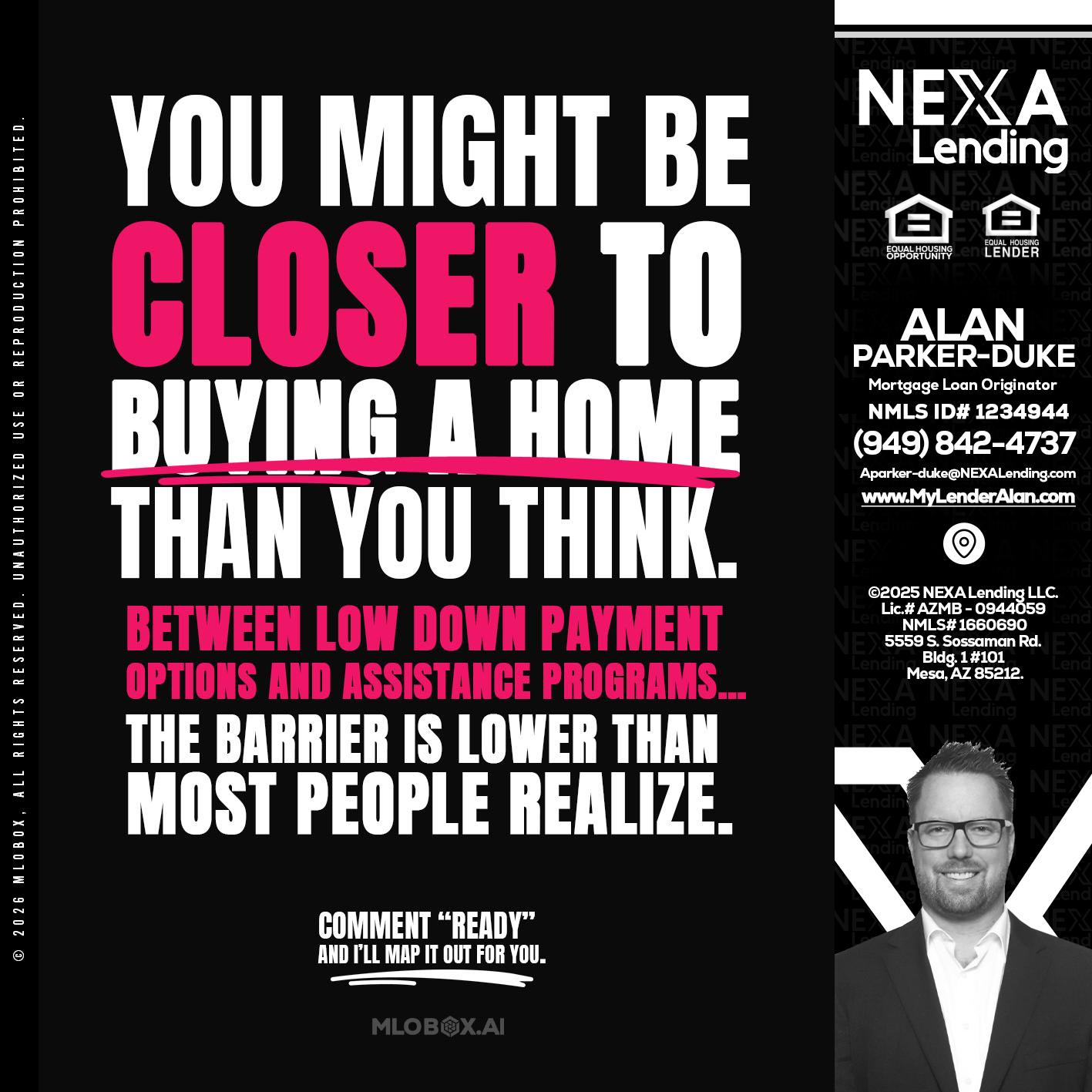 YOU MIGHT BE - Alan Parker-Duke -Mortgage Broker