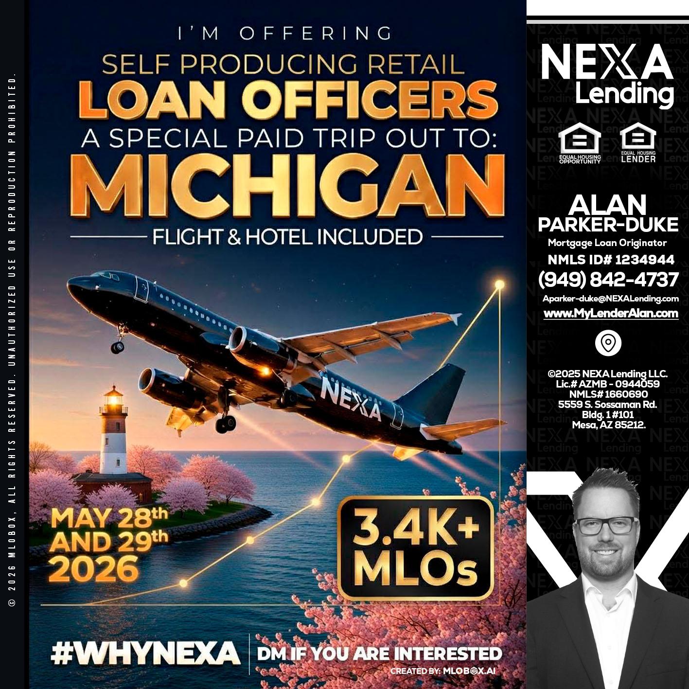 MICHIGAN TRIP - Alan Parker-Duke -Mortgage Broker