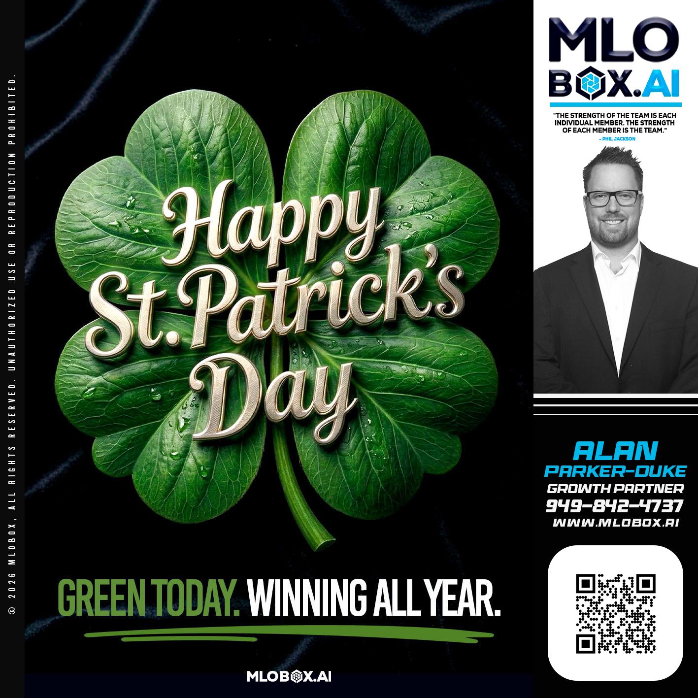 happy st Patricks day - Alan Parker-Duke -Mortgage Broker