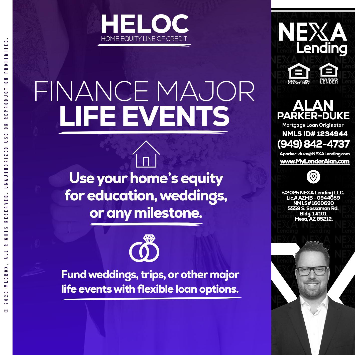 HELOC - Alan Parker-Duke -Mortgage Broker