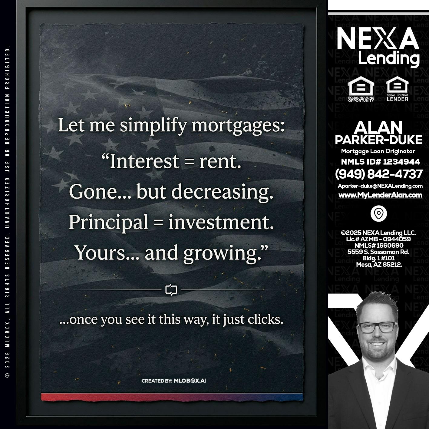 LET ME SIMPLIFY - Alan Parker-Duke -Mortgage Broker