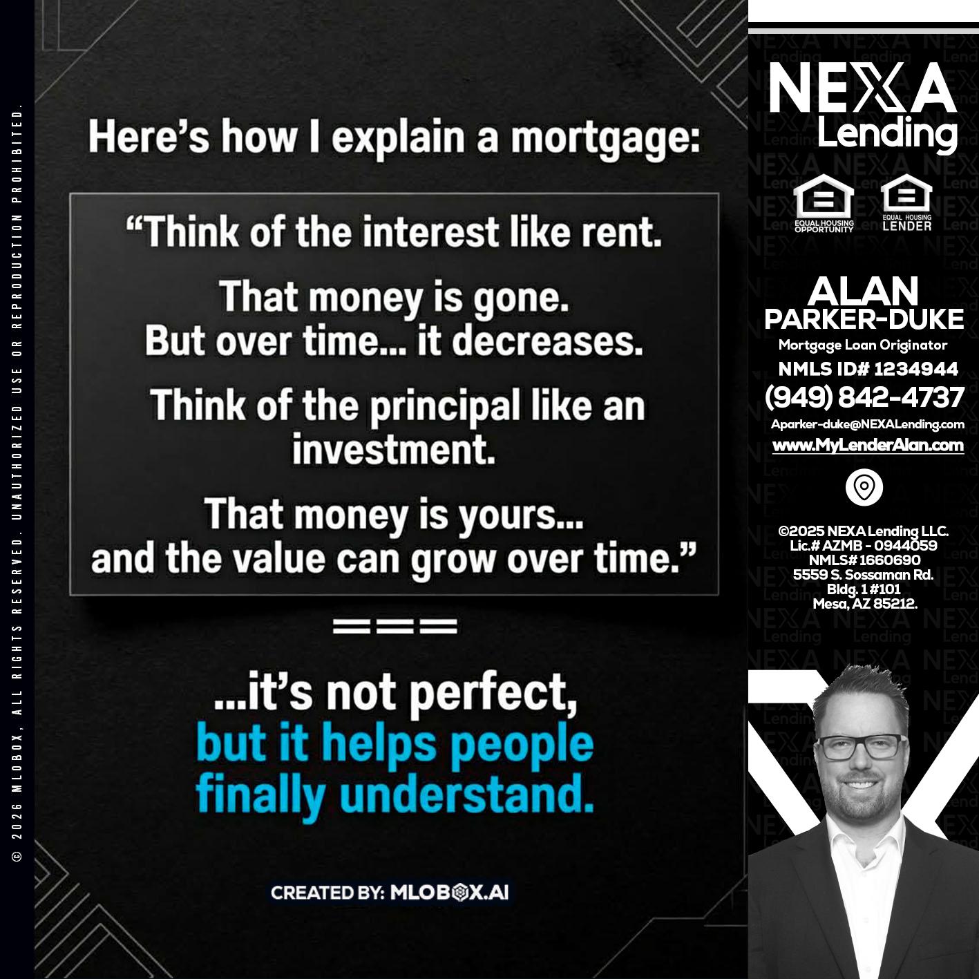 HERES NOW - Alan Parker-Duke -Mortgage Broker