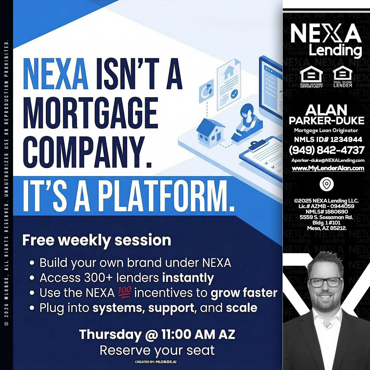 NEXA ISNT - Alan Parker-Duke -Mortgage Broker