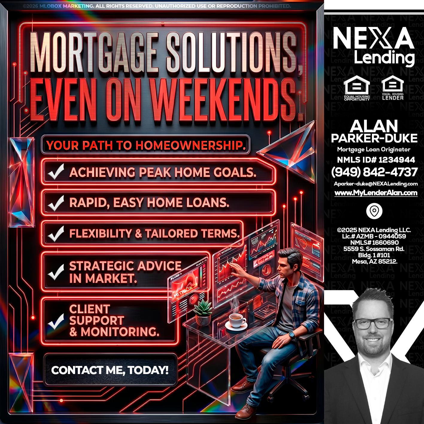 WEEKEND SOLUTIONS - Alan Parker-Duke -Mortgage Broker