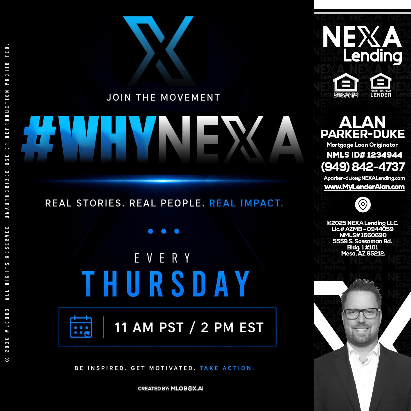 why NEXA - Alan Parker-Duke -Mortgage Broker