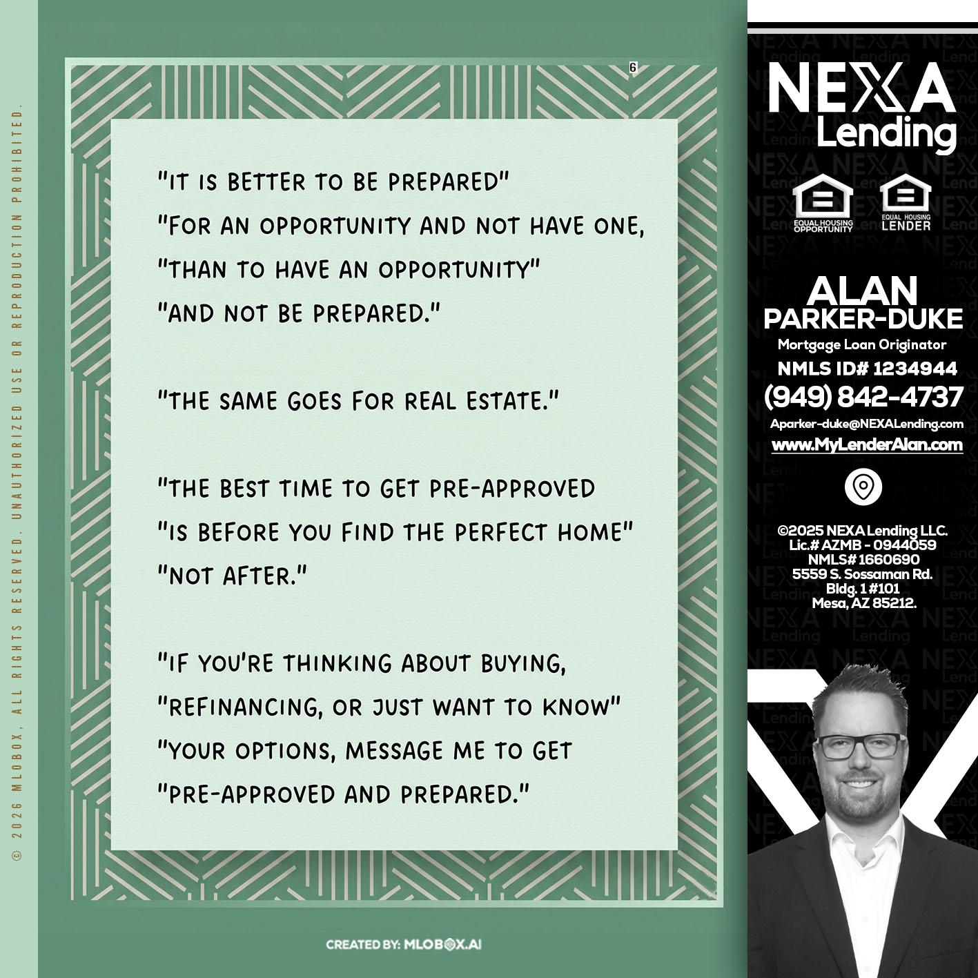 its better - Alan Parker-Duke -Mortgage Broker