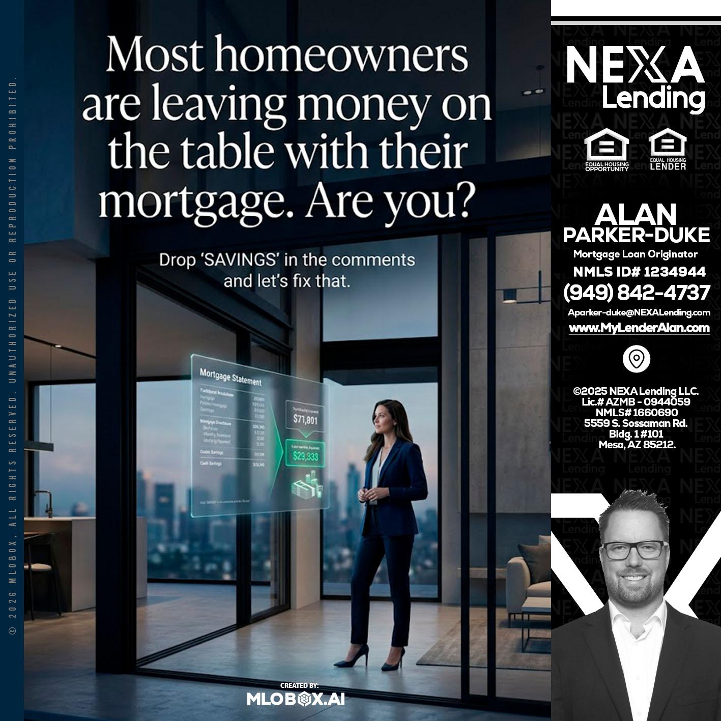MOST OWNERS - Alan Parker-Duke -Mortgage Broker
