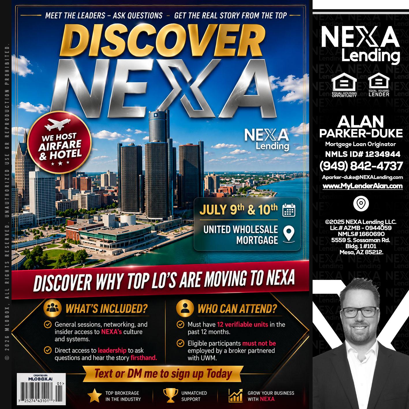 DISCOVER NEXA - Alan Parker-Duke -Mortgage Broker