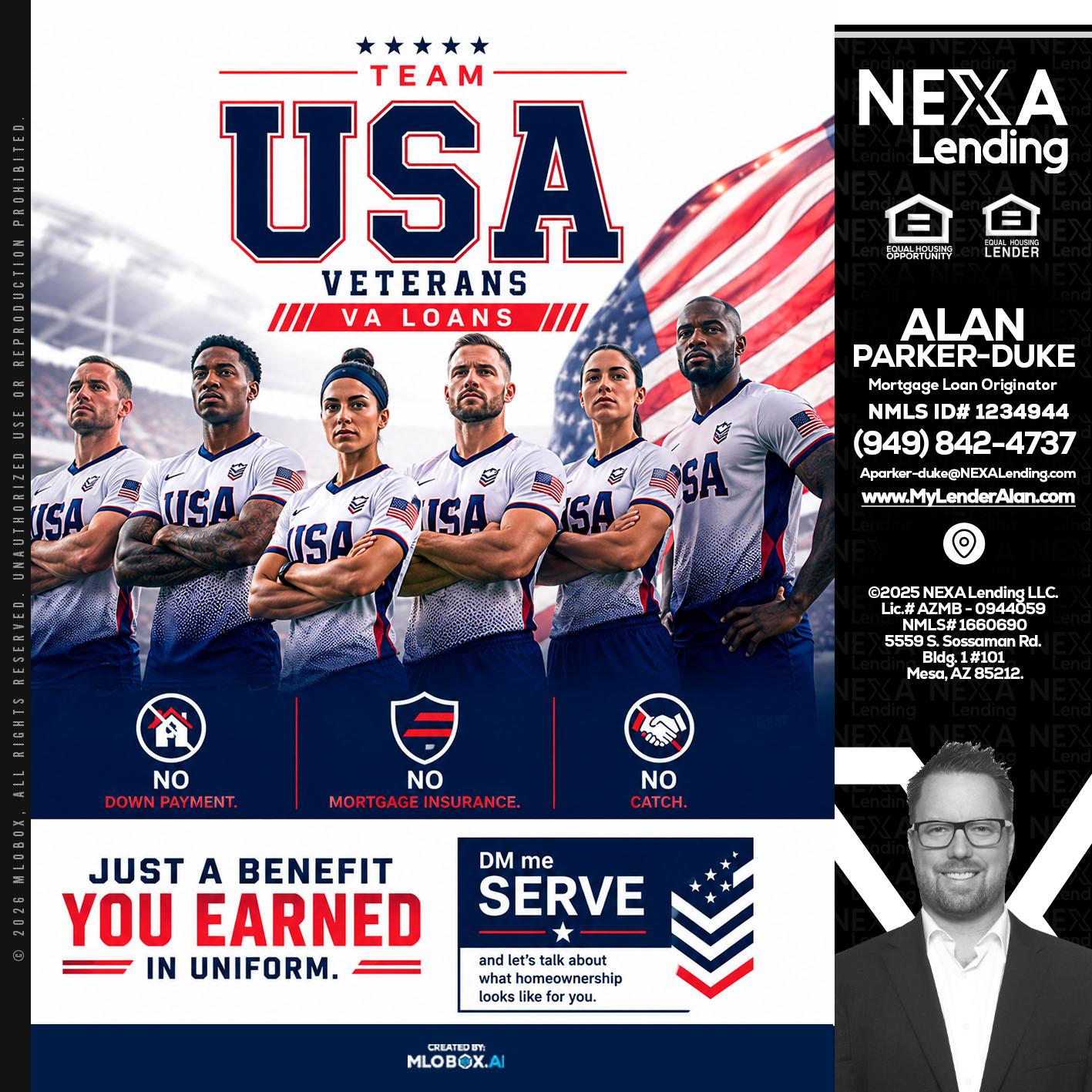 USA TEAM - Alan Parker-Duke -Mortgage Broker
