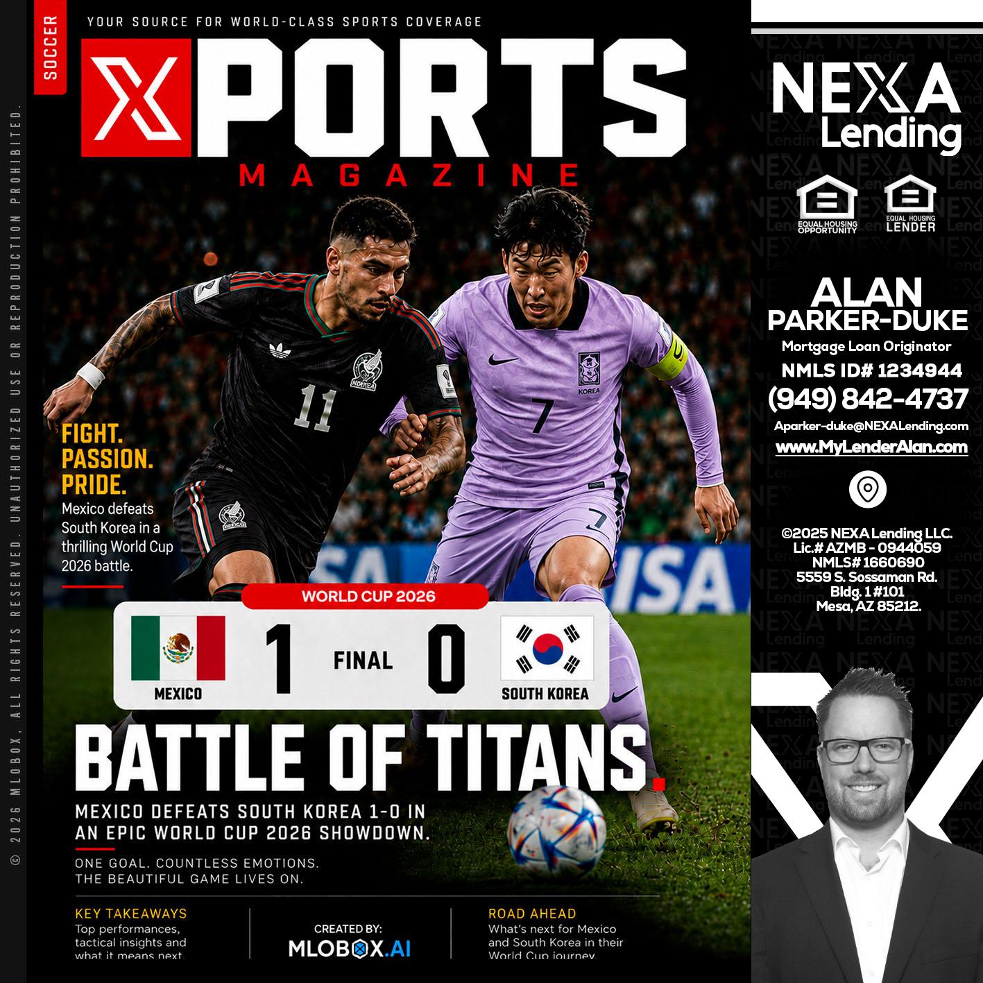 XPORTS MAGAZINE - Alan Parker-Duke -Mortgage Broker