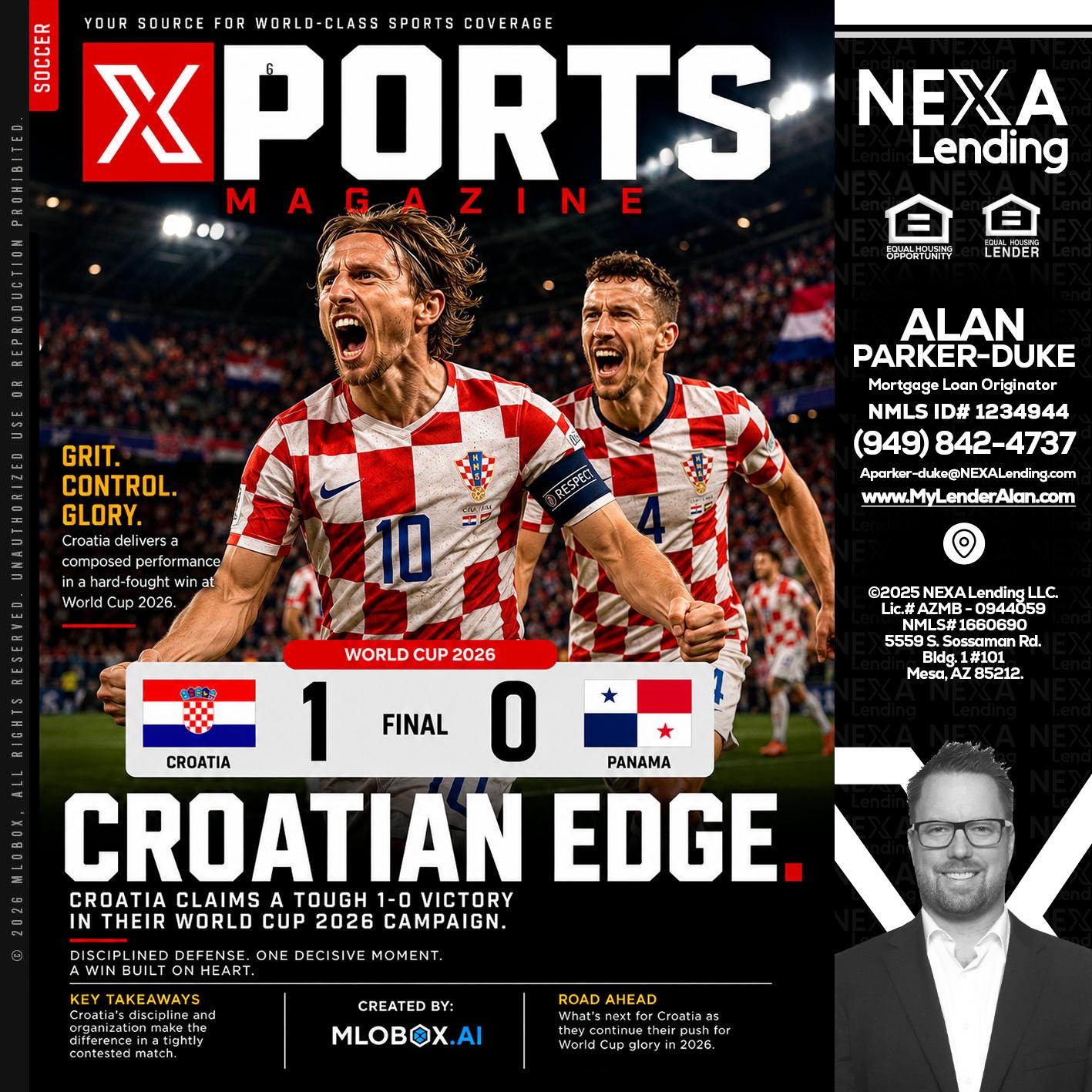 CROATIA 1-0 PANAMA - Alan Parker-Duke -Mortgage Broker