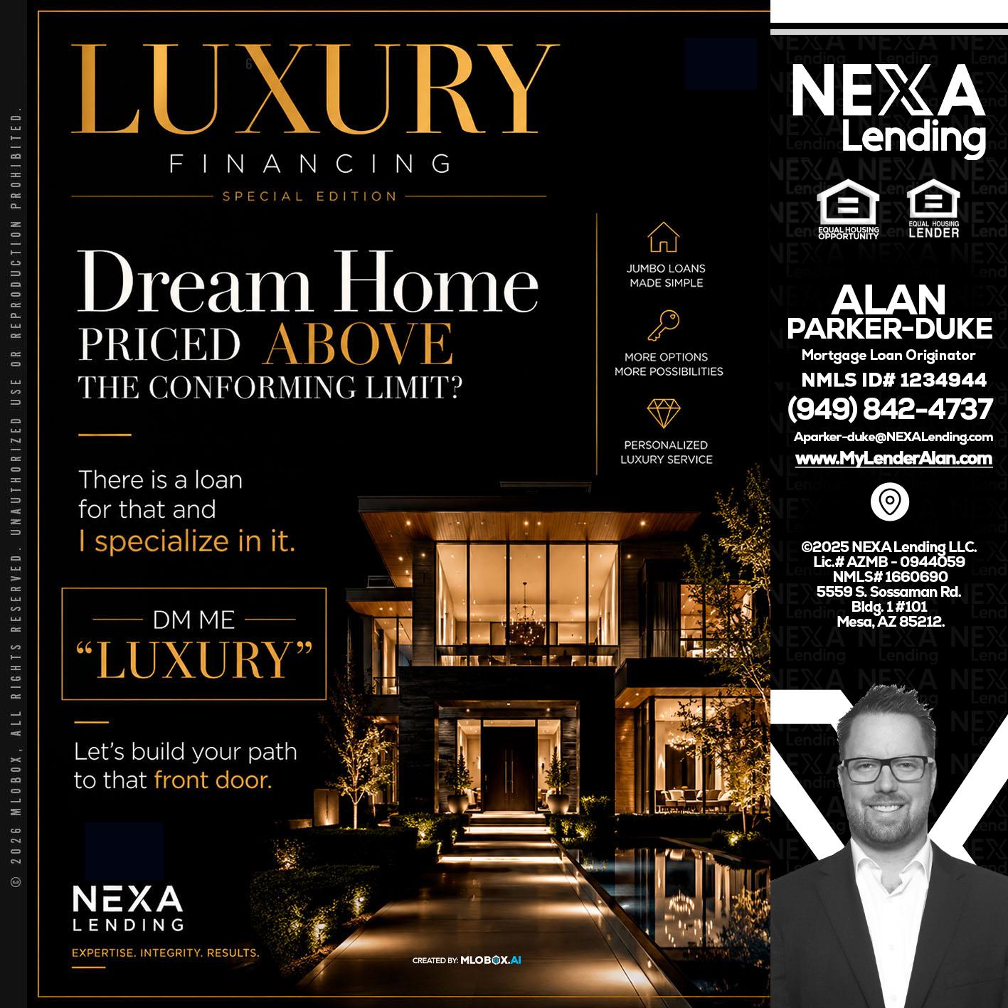 LUXURY - Alan Parker-Duke -Mortgage Broker