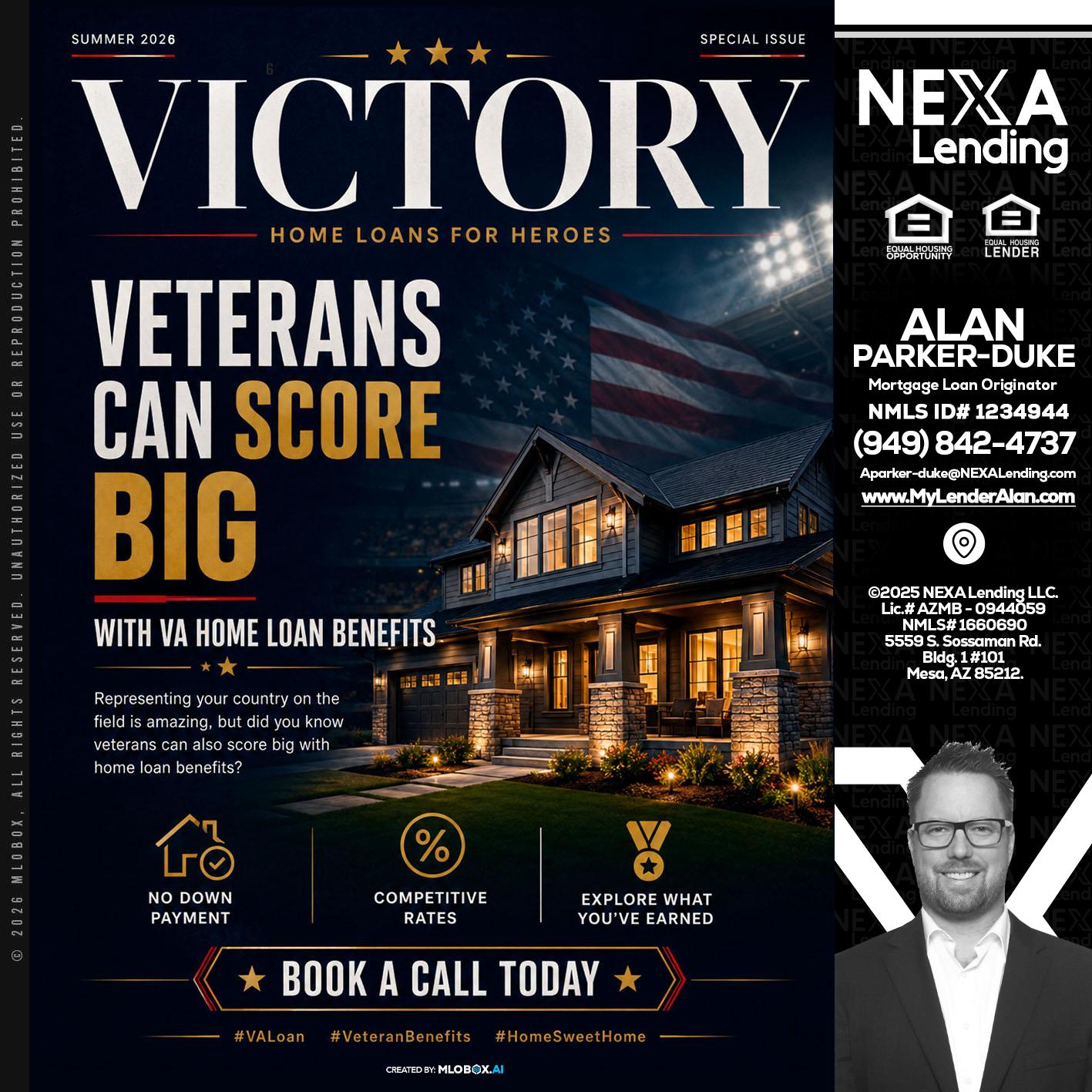 VICTORY - Alan Parker-Duke -Mortgage Broker