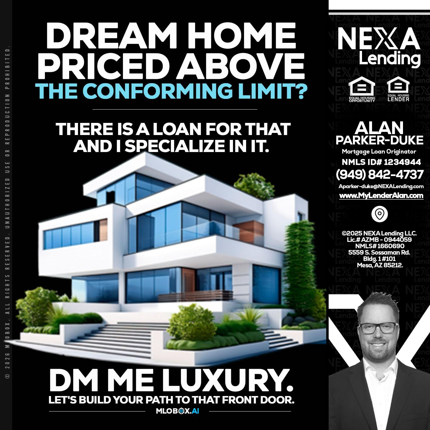 DREAM HOME - Alan Parker-Duke -Mortgage Broker