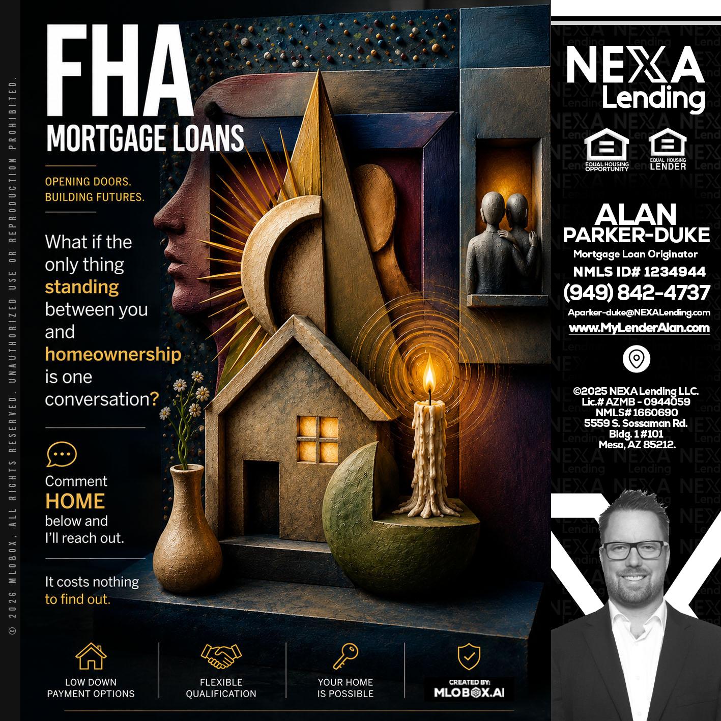 FHA - Alan Parker-Duke -Mortgage Broker