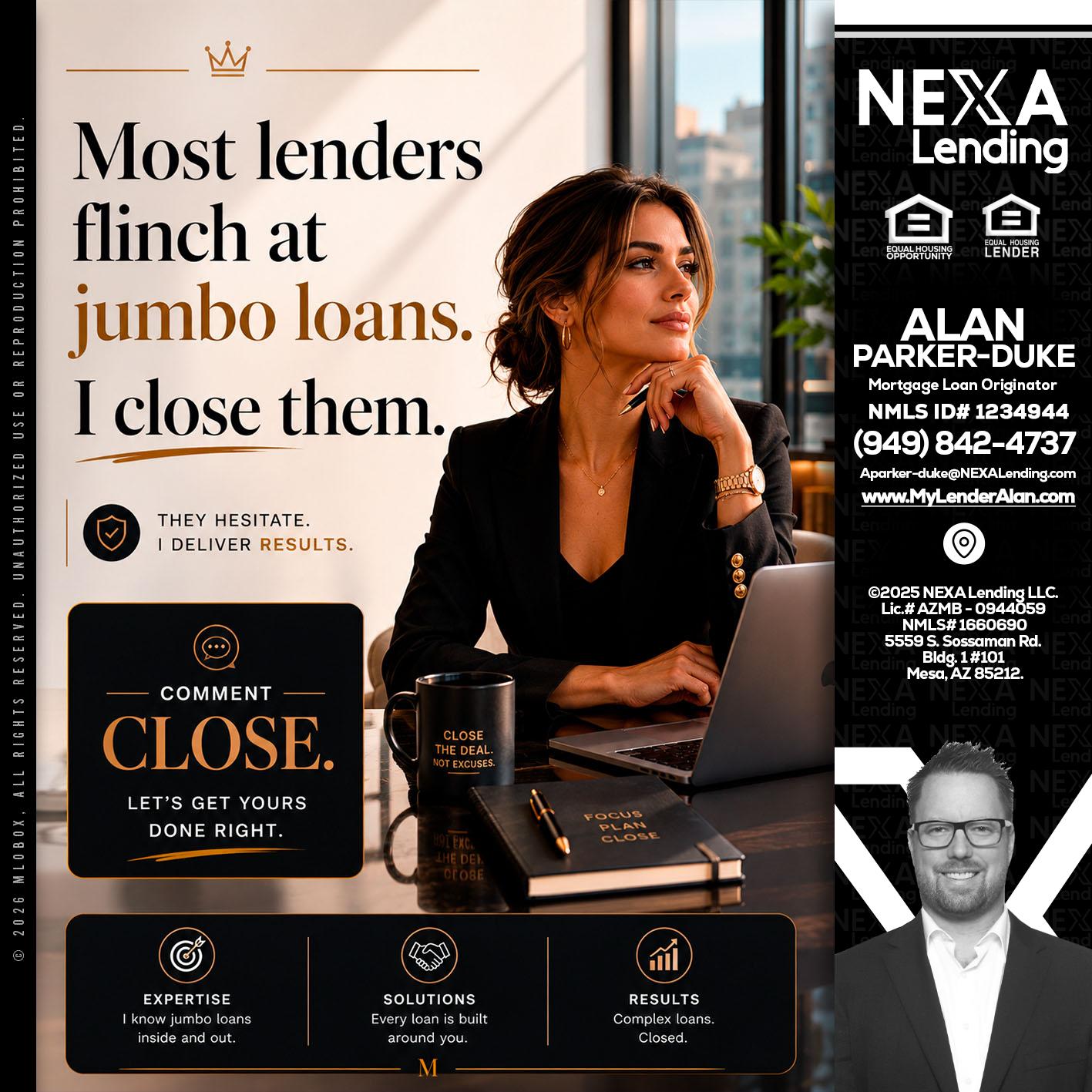 most lenders - Alan Parker-Duke -Mortgage Broker