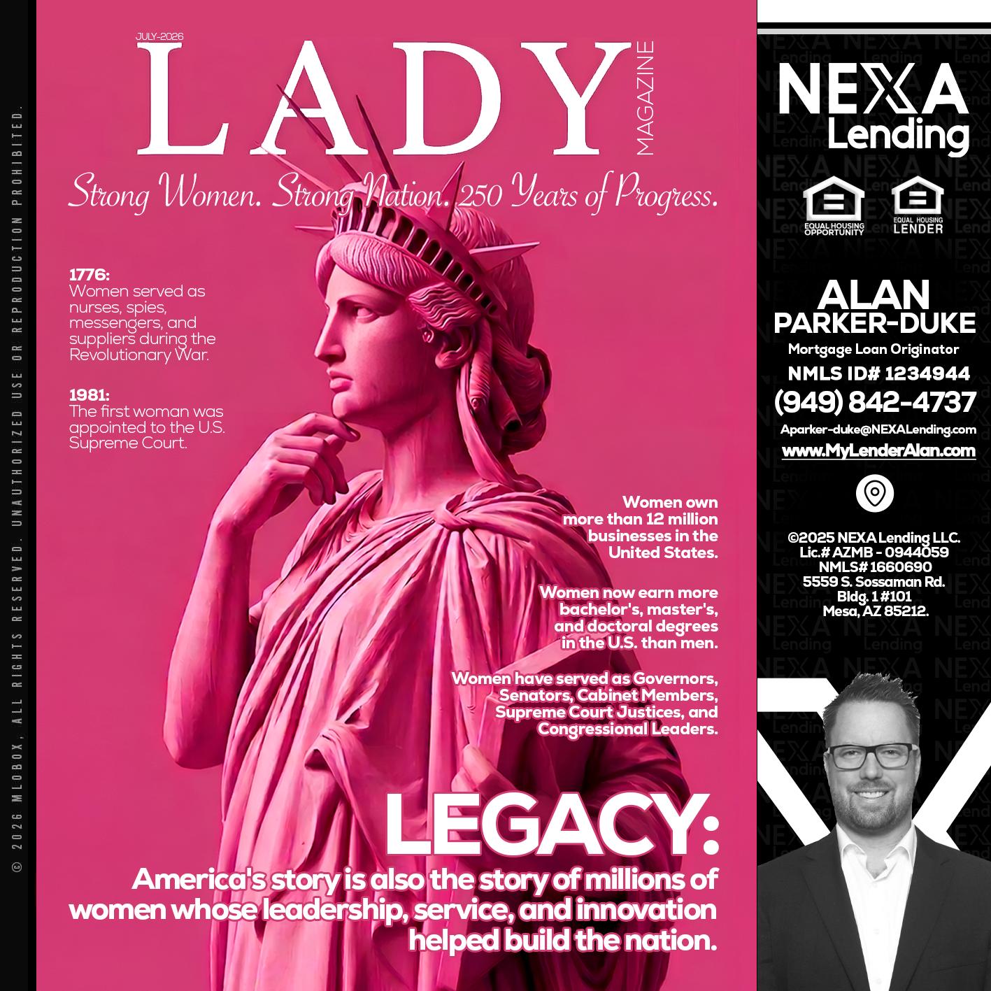 LADY LIBERTY! - Alan Parker-Duke -Mortgage Broker