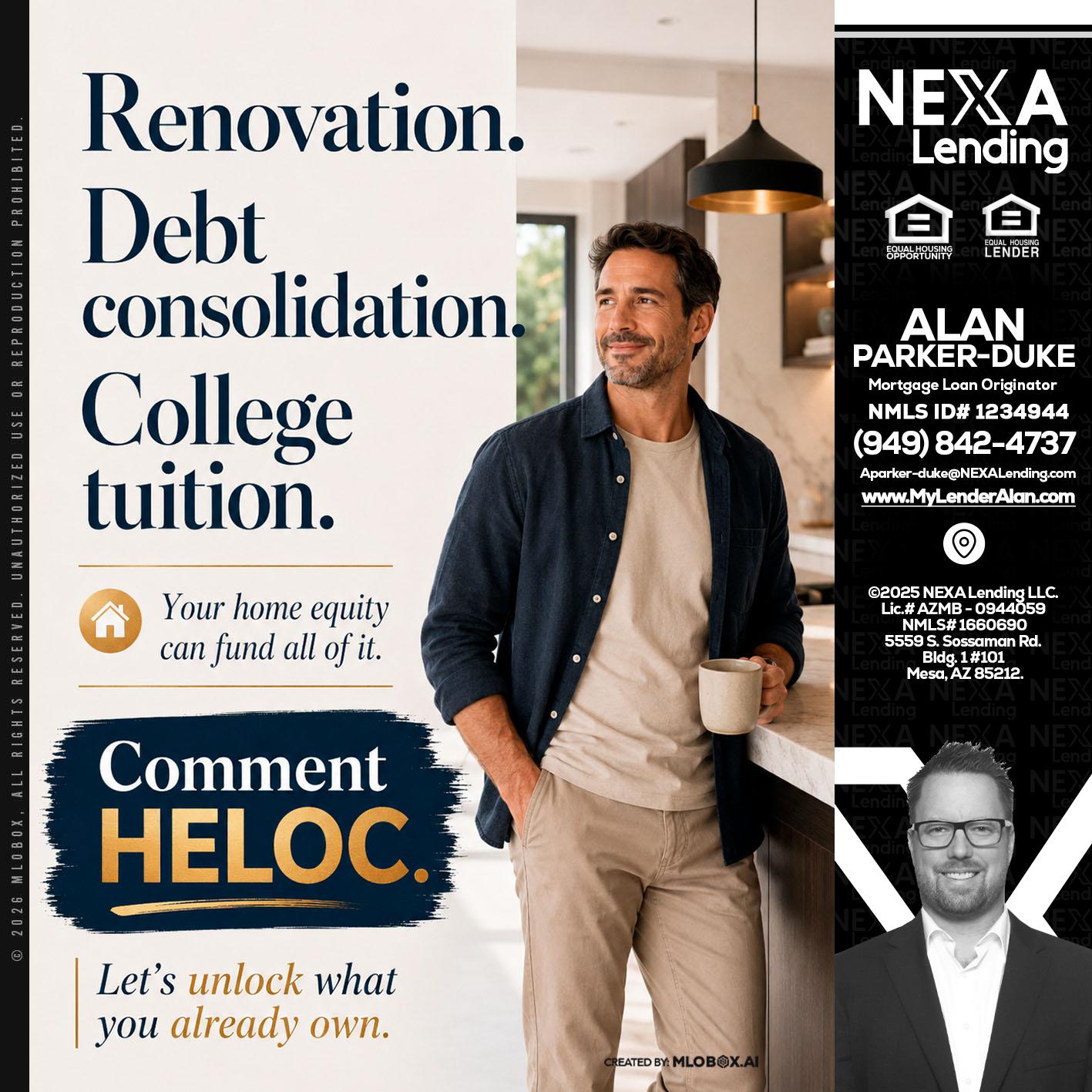 RENOVATION DEBT - Alan Parker-Duke -Mortgage Broker