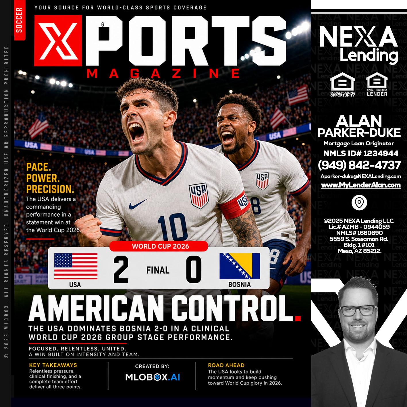 AMERICAN CONTROL - Alan Parker-Duke -Mortgage Broker