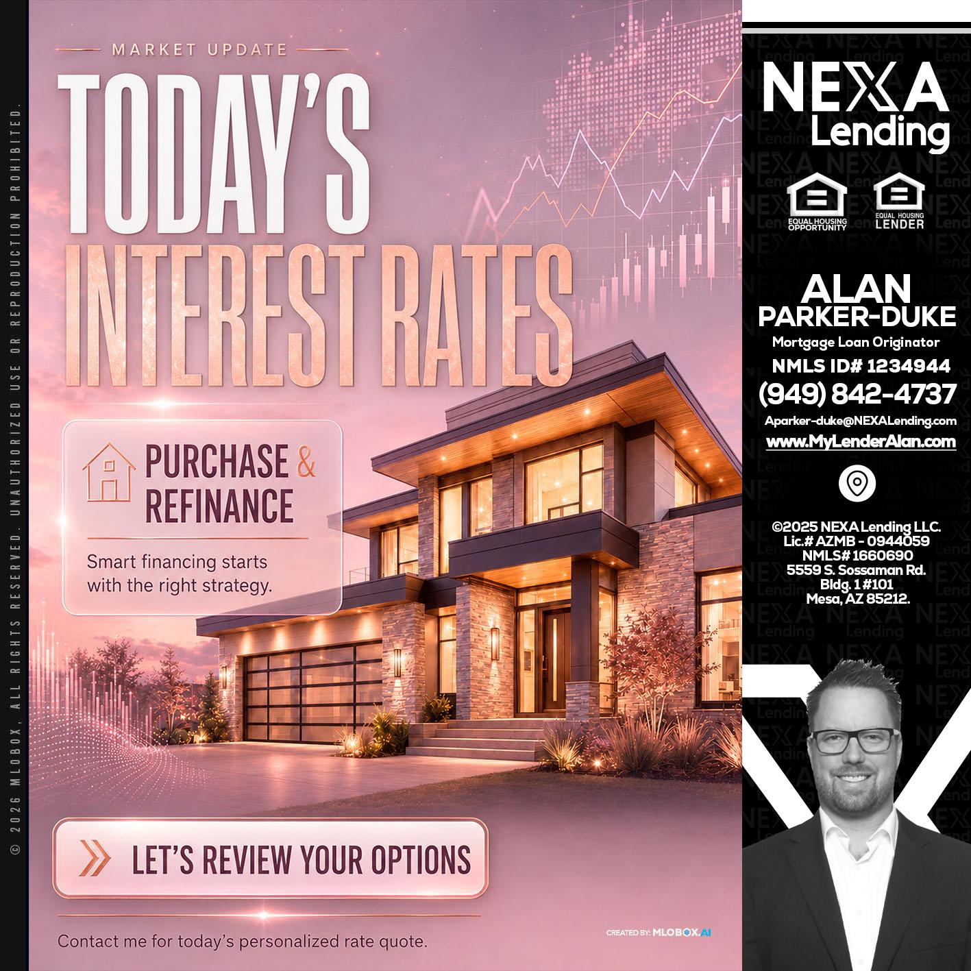 todays interest rates - Alan Parker-Duke -Mortgage Broker