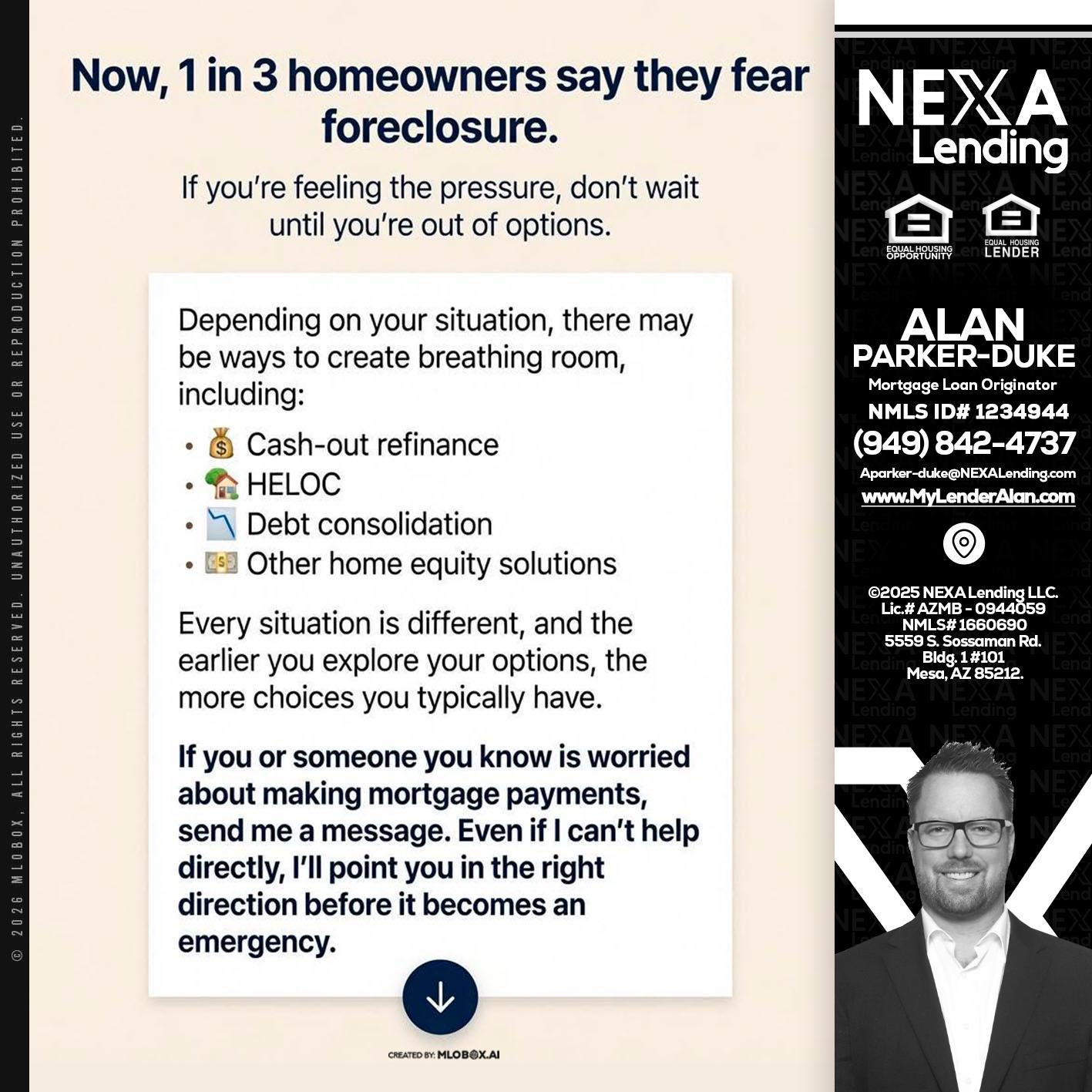 NOW, 1 IN 3 - Alan Parker-Duke -Mortgage Broker