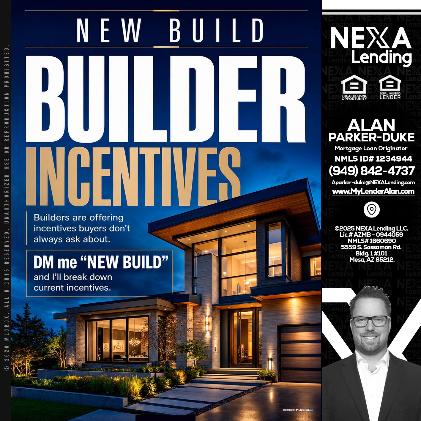 NEW BUILDER - Alan Parker-Duke -Mortgage Broker