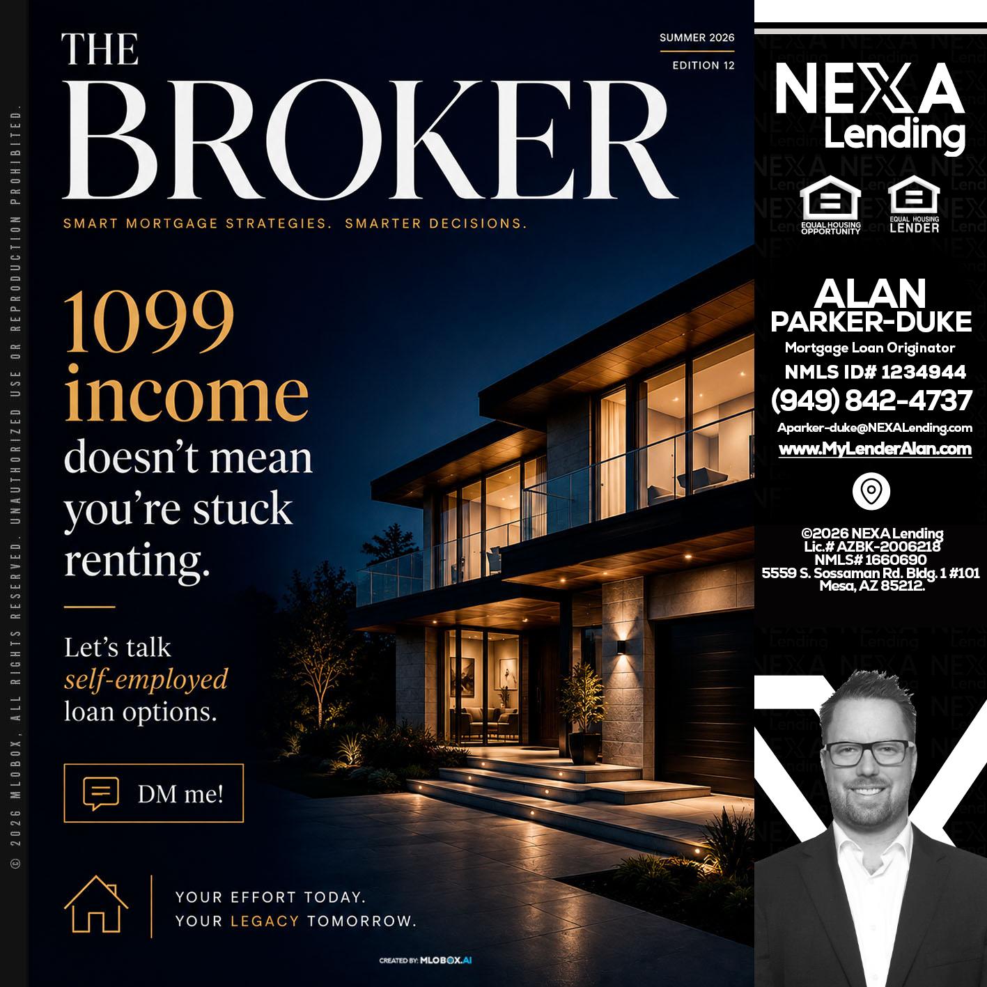 THE BROKER - Alan Parker-Duke -Mortgage Broker