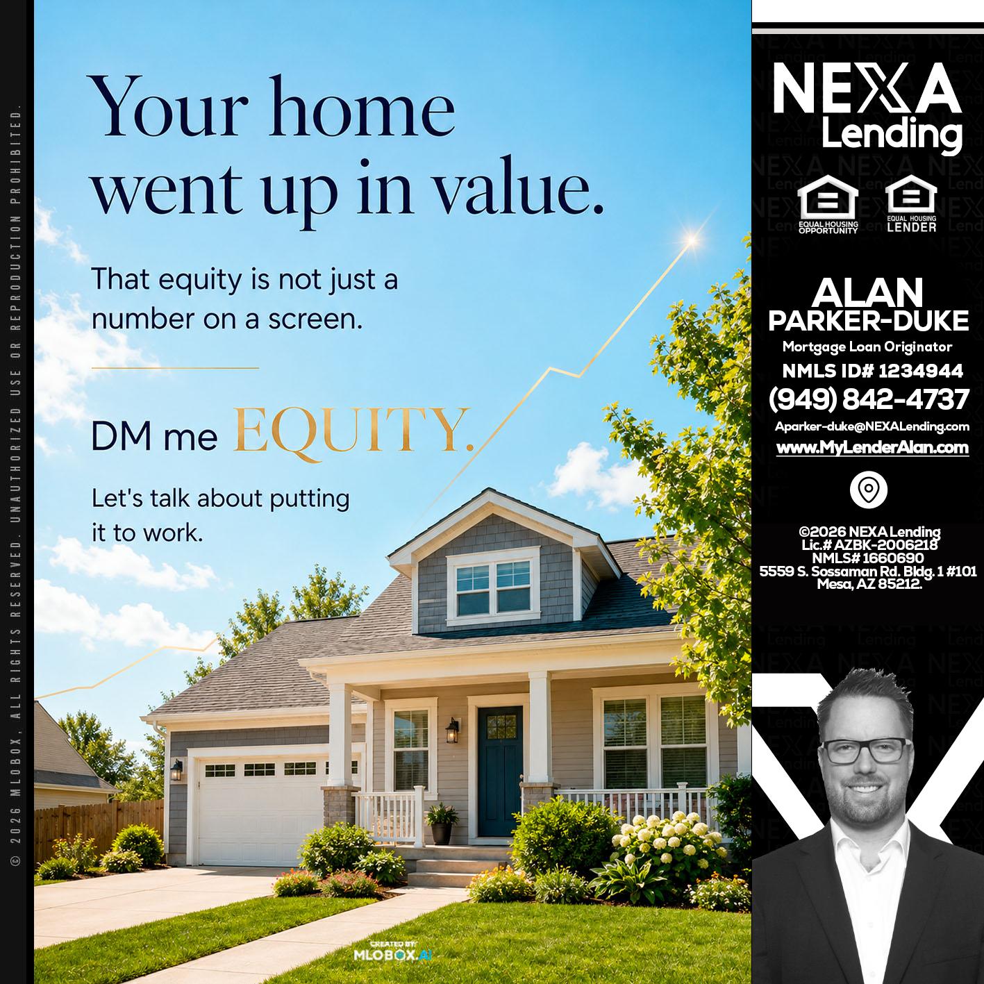 YOUR HOME - Alan Parker-Duke -Mortgage Broker