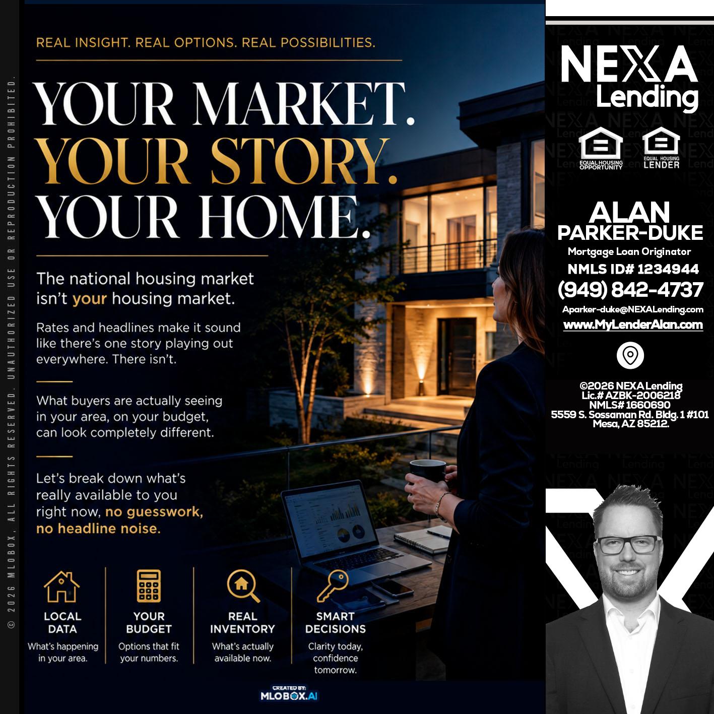 your market - Alan Parker-Duke -Mortgage Broker