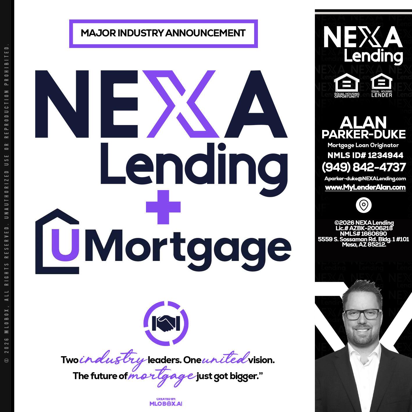 NEXA LENDING U MORTGAGE - Alan Parker-Duke -Mortgage Broker
