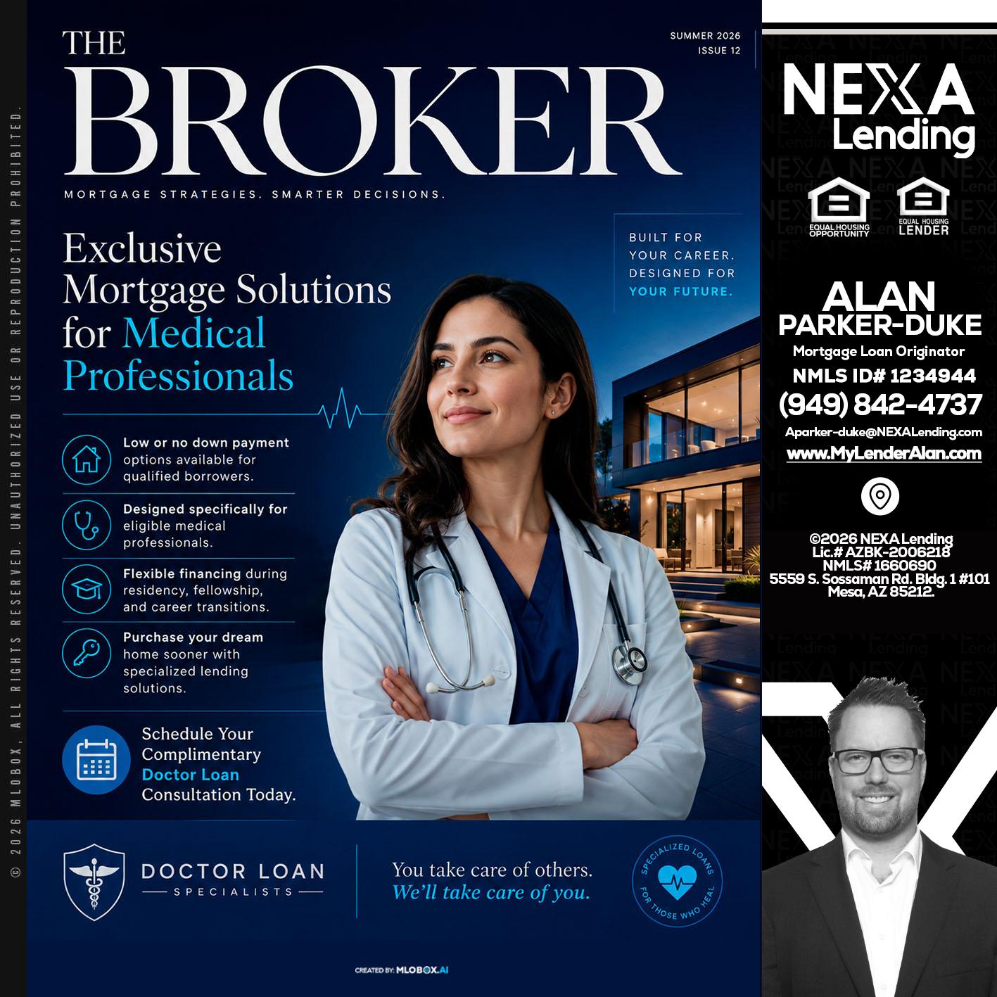 THE BROKER - Alan Parker-Duke -Mortgage Broker