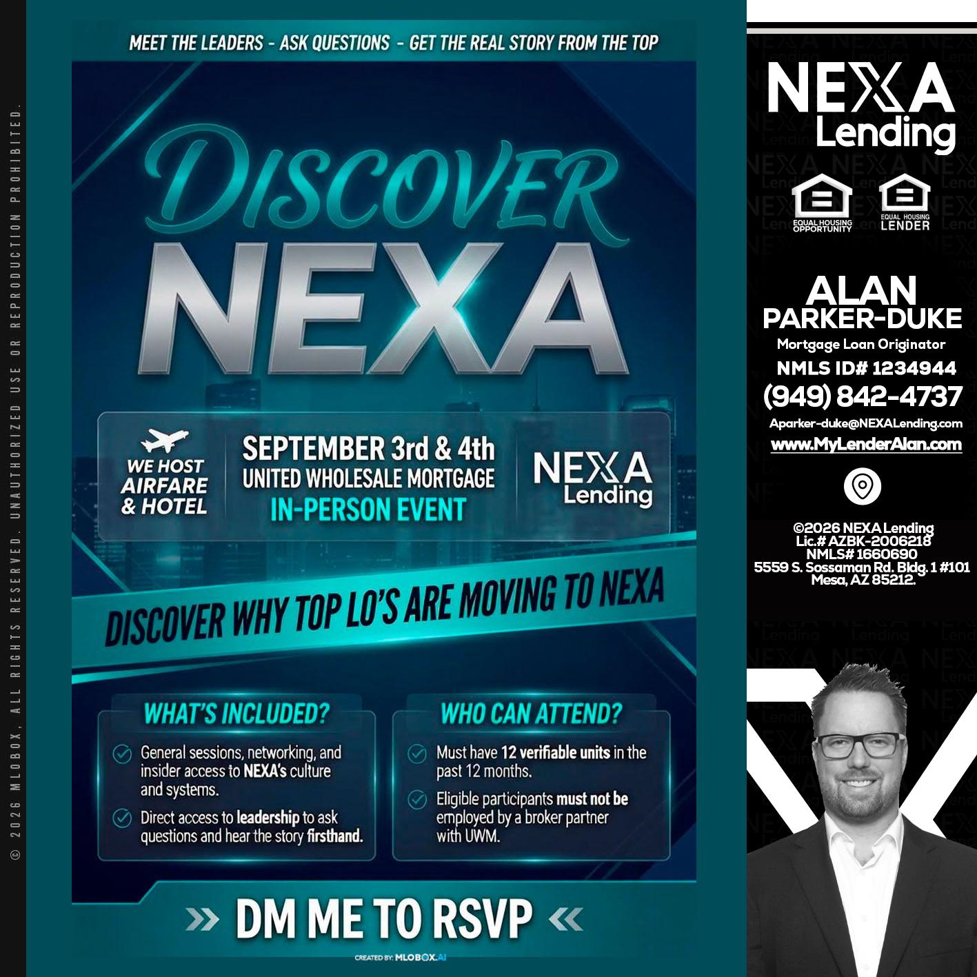 DISCOVER NEXA - Alan Parker-Duke -Mortgage Broker