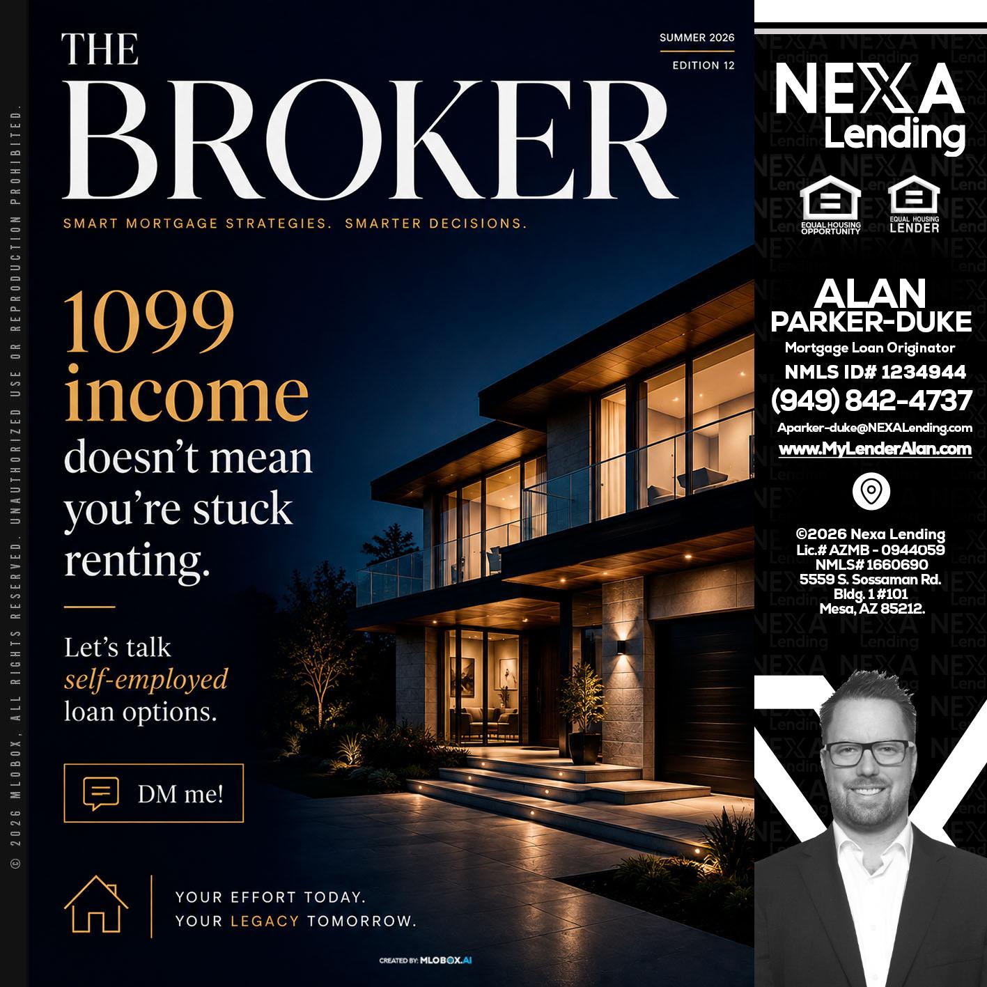THE BROKER - Alan Parker-Duke -Mortgage Broker