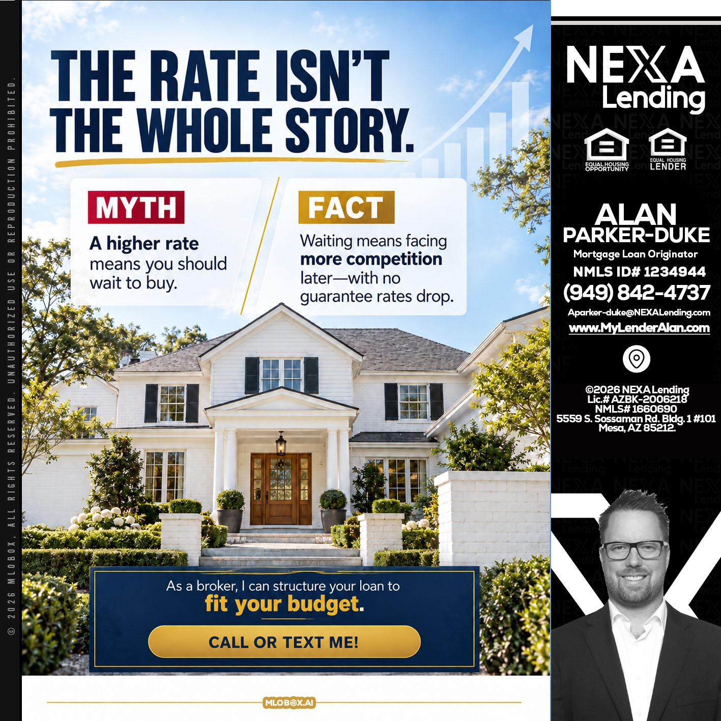 THE RATE ISNT - Alan Parker-Duke -Mortgage Broker
